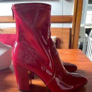 Red booties - Brand new without tags